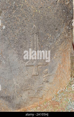 Sito di stele di Tiya Foto Stock