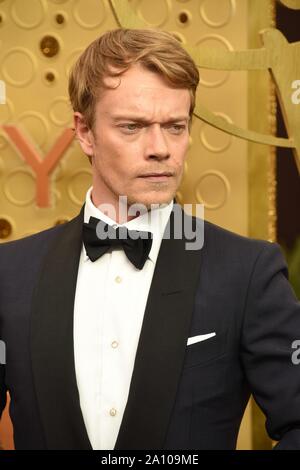 Alfie Allen presso gli arrivi per 71st Primetime Emmy Awards - Gli arrivi 3, Microsoft Theatre, Los Angeles, CA il 22 settembre 2019. Foto di: Priscilla concedere/Everett Collection Foto Stock