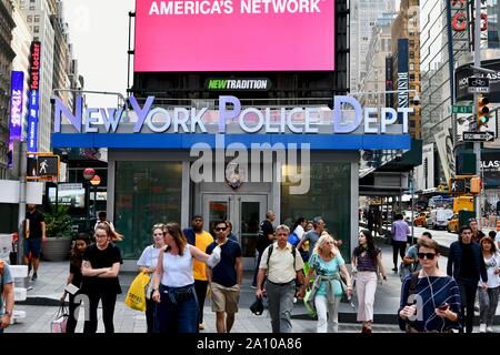 New York il dipartimento di polizia di New York, Stati Uniti d'America Foto Stock