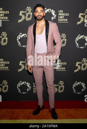 Los Angeles, CA - Settembre 21, 2019: Laith Ashley assiste il Los Angeles Centro LGBT è oro anniversario Vanguard celebrazione "cuori d'Oro" a Gree Foto Stock