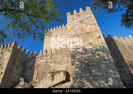 Castello Guimarães Portogallo Foto Stock