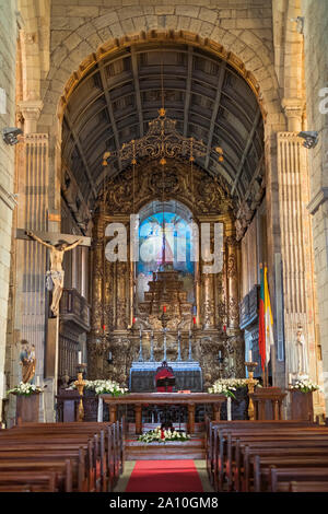 Igreja de Nossa Senhora da Oliveira chiesa Guimarães Portogallo Foto Stock