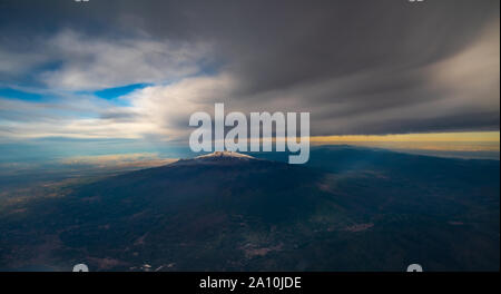 Il monte Etna, Sicilia Isola, Italia Foto Stock