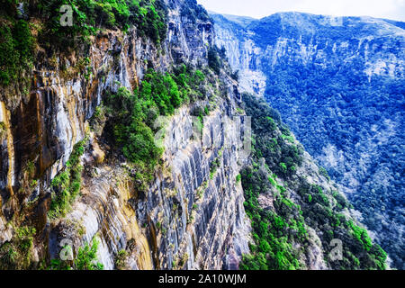 Grotta Arwah gorge, Cherrapunji, India. Foto Stock