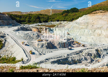 Wheal Martyn china clay miniera, St Austell, Cornwall, Regno Unito. Foto Stock