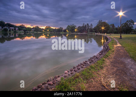 Orizzontale vista notturna della tomaia Onondaga Park (2:3 dimensioni) Foto Stock