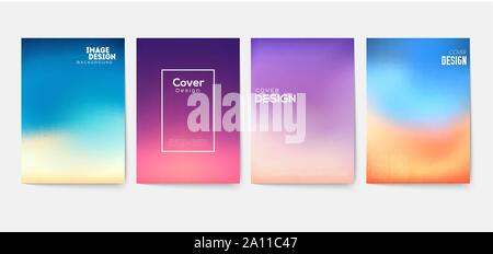 Coperchi minimale design. Geometrica dei gradienti di halftone background. Eps10 illustrazione vettoriale Illustrazione Vettoriale