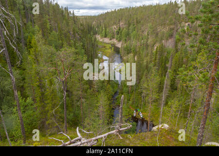 Lago Julma Ölkky Hossa nel Parco Nazionale, Finlandia Foto Stock