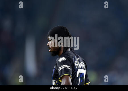 Roma, Italia. Il 22 settembre, 2019. Gervinho del Parma Calcio durante la Serie A nella partita tra Lazio e Parma Calcio 1913 presso lo Stadio Olimpico di Roma, Italia il 22 settembre 2019. Credito: Giuseppe Maffia/Alamy Live News Foto Stock