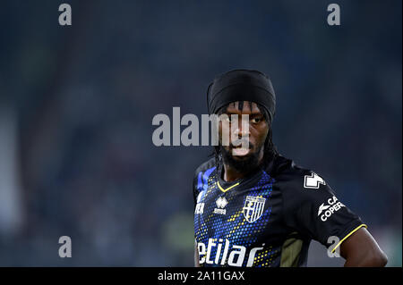 Roma, Italia. Il 22 settembre, 2019. Gervinho del Parma Calcio durante la Serie A nella partita tra Lazio e Parma Calcio 1913 presso lo Stadio Olimpico di Roma, Italia il 22 settembre 2019. Credito: Giuseppe Maffia/Alamy Live News Foto Stock