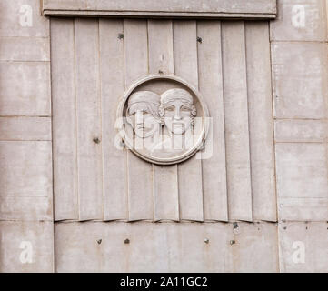 L'art deco dispone il Globe Theatre in Stockton on Tees,l'Inghilterra,Regno Unito attualmente in fase di ristrutturazione Foto Stock