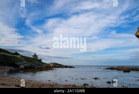 Immagine non datato della casa balneare a Howick, sulla costa di Northumberland, presa in condizioni di luce diurna. Foto Stock