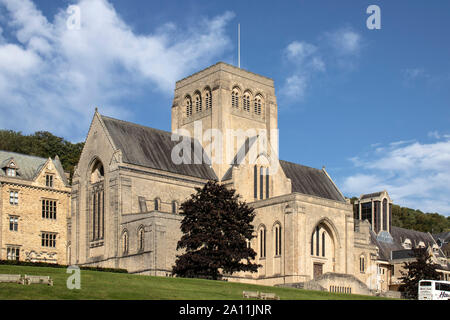 Ampleforth Abbey e College, Nr York, North Yorkshire, Foto Stock