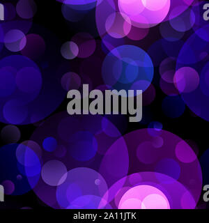Bella defocalizzata blu e viola astratto di sfondo per le vacanze. Foto Stock