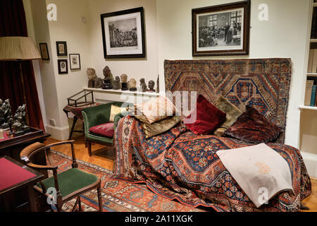 Sigmund Freud House London psychoanalysist lettino Foto Stock