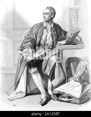 DENIS DIDEROT (1713-1784), filosofo francese e direttore dell'Encyclopédie Foto Stock