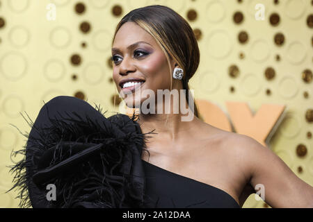 Los Angeles, Stati Uniti. Il 22 settembre, 2019. LOS ANGELES, CALIFORNIA, STATI UNITI D'America - 22 settembre: Laverne Cox arriva in corrispondenza della settantunesima annuale di Primetime Emmy Awards tenutosi presso il Teatro di Microsoft L.A. Vivere il 22 settembre 2019 a Los Angeles, California, Stati Uniti. (Foto di Xavier COLLIN/Image Press Agency) Credito: Image Press Agency/Alamy Live News Foto Stock