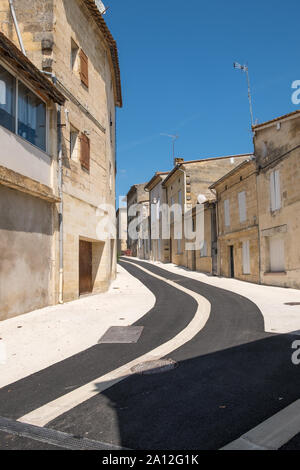 La storica città di Castillon La Bataille nella Gironda Dipartimento di Nouvelle-Aquitaine nel sud ovest della Francia Foto Stock