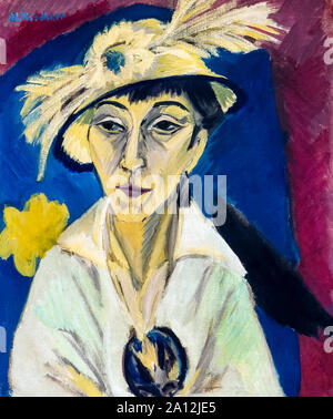 Ernst Ludwig Kirchner, Erna Schilling, ritratto dipinto, 1913 Foto Stock