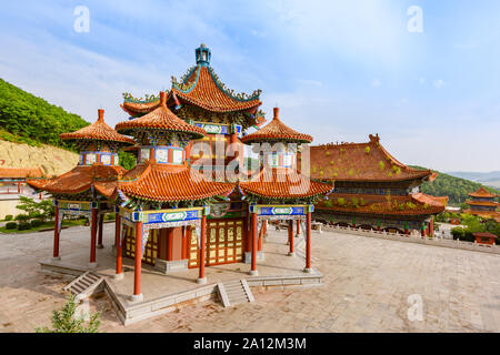 Di Jilin, Cina - 02 Settembre 2016: Sala Guanyin a Zhengjue Tempio. Foto Stock