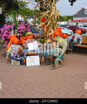 Scarecrows invasione e Festival in Meaford, Ontario, Canada, America del Nord Foto Stock