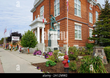 Scarecrows invasione e Festival in Meaford, Ontario, Canada, America del Nord Foto Stock