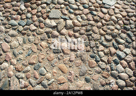 Piccole pietre texture. Piano composto da molte piccole pietre texture Foto Stock
