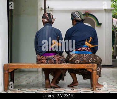 Fermi presso il Kraton, Yogyakarta, Java, Indonesia Foto Stock