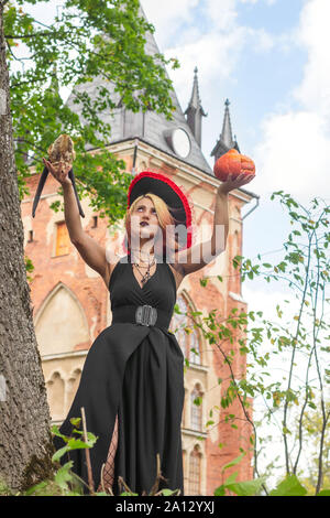 Chiamate strega spiriti cranio sciamanesimo magic wizard Foto Stock