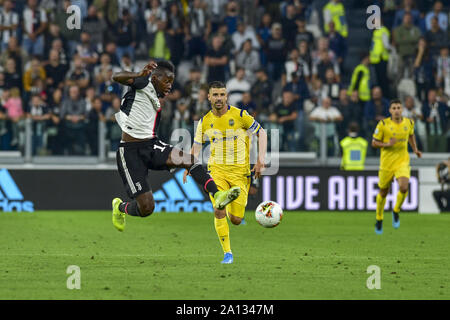 Blaise Matuidi (Juventus FC) visto in azione durante la serie di una partita di calcio tra Juventus e Hellas Verona FC presso lo stadio Allianz a Torino.(punteggio finale; la Juventus FC 2:1 Hellas Verona FC) Foto Stock