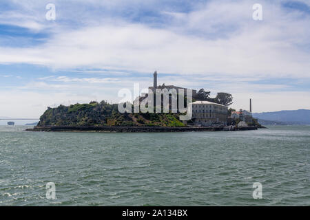 Isola di Alcatraz a San Francisco Bay, STATI UNITI D'AMERICA Foto Stock