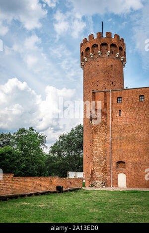 Swiecie, Polonia - Agosto 17, 2019: castello teutonico dal XIV secolo in Swiecie, Polonia, Europa Foto Stock