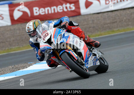 Tutte le immagini scattate durante il round 5 del 2019 British Superbike Championship sul circuito di Knockhill in Fife, tutte le immagini ©CMC-immagini Foto Stock