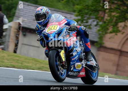 Bradley Ray su Buildbase Hawk Kawasaki Racing 2019 British Superbike Foto Stock