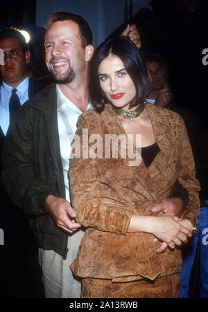 Bruce Willis, Demi Moore 1992, Foto di Michael Ferguson/il PHOTOlink Foto Stock