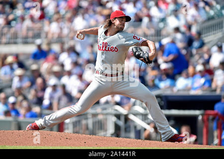 Philadelphia Phillies pitcher Aaron Nola smiles after talking with Houston  Astros third baseman Alex Bregman before a baseball game Saturday, April  29, 2023, in Houston. (AP Photo/David J. Phillip Stock Photo - Alamy