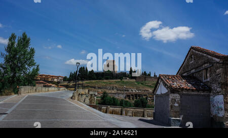 Bella countryroads della Spagna Foto Stock