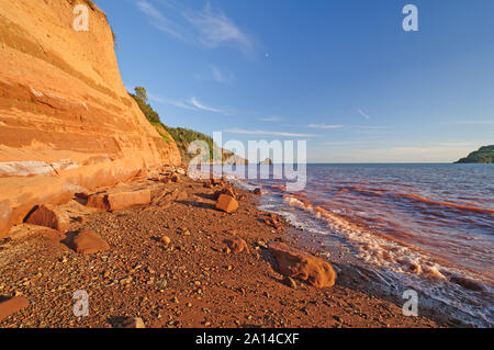 Spiaggia a cinque isole del Parco Provinciale in Nova Scotia Foto Stock