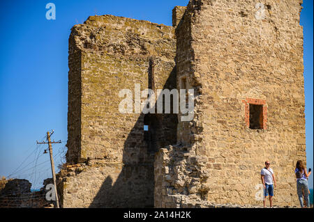 Feodosia, Crimea, Russia - 11 settembre 2019 la vecchia fortezza genovese Foto Stock