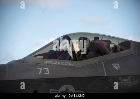 Un F-35C Lightning II variante del gestore. Foto Stock