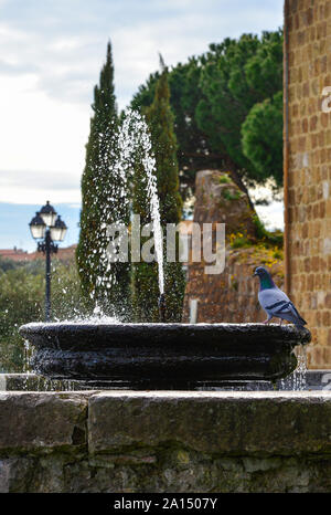 Tuscania (Italia) - Una splendida cittadina etrusca e medievale in provincia di Viterbo, Tuscia, regione Lazio. Si tratta di un'attrazione turistica per molte chiese Foto Stock