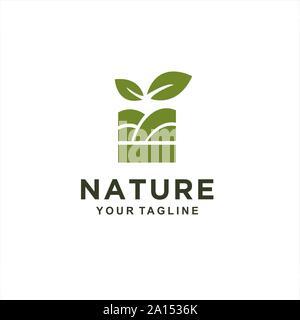 Il logo quadrato per la crescita Illustrazione Vettoriale