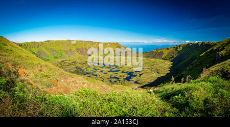 Tutto Rano kau cratere vulcanico vista gigapan Foto Stock