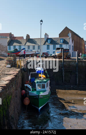 Cromwell Harbour (porto vecchio). Dunbar, Scozia Foto Stock