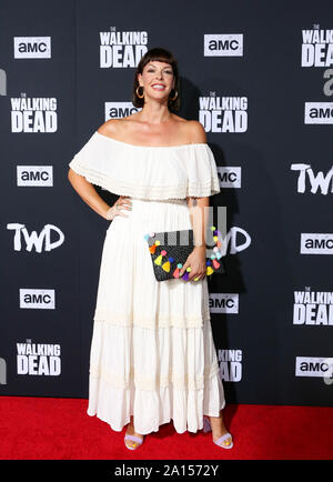 Hollywood, California, USA. 23 Sep, 2019. Hollywood, California, Stati Uniti - POLLYANNA MCLNTOSH assiste la premiere di The Walking Dead stagione dieci Credito: Alexander Seyum/ZUMA filo/Alamy Live News Foto Stock