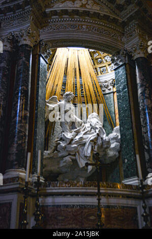 Roma,Italia, St.Teresa gioia all'interno di Santa Maria della Vittoria Foto Stock