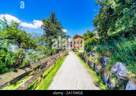 Salisburgo, Austria Membro, sentiero escursionistico tra Bad Hofgastein e Bad Gastein Foto Stock