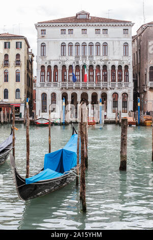 Porta in Gondola, Venezia, Italia Foto Stock