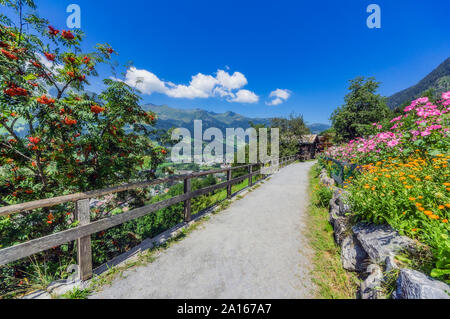 Salisburgo, Austria Membro, sentiero escursionistico tra Bad Hofgastein e Bad Gastein Foto Stock