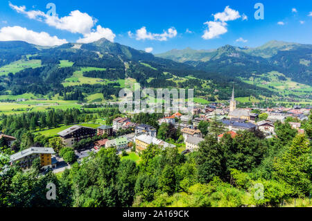 Salisburgo, Austria Membro, Bad Hofgastein, vista villaggio Foto Stock